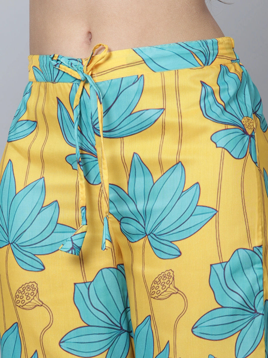 BLUE CARNATION MUSLIN CO - ORD SET - Pomcha Jaipur