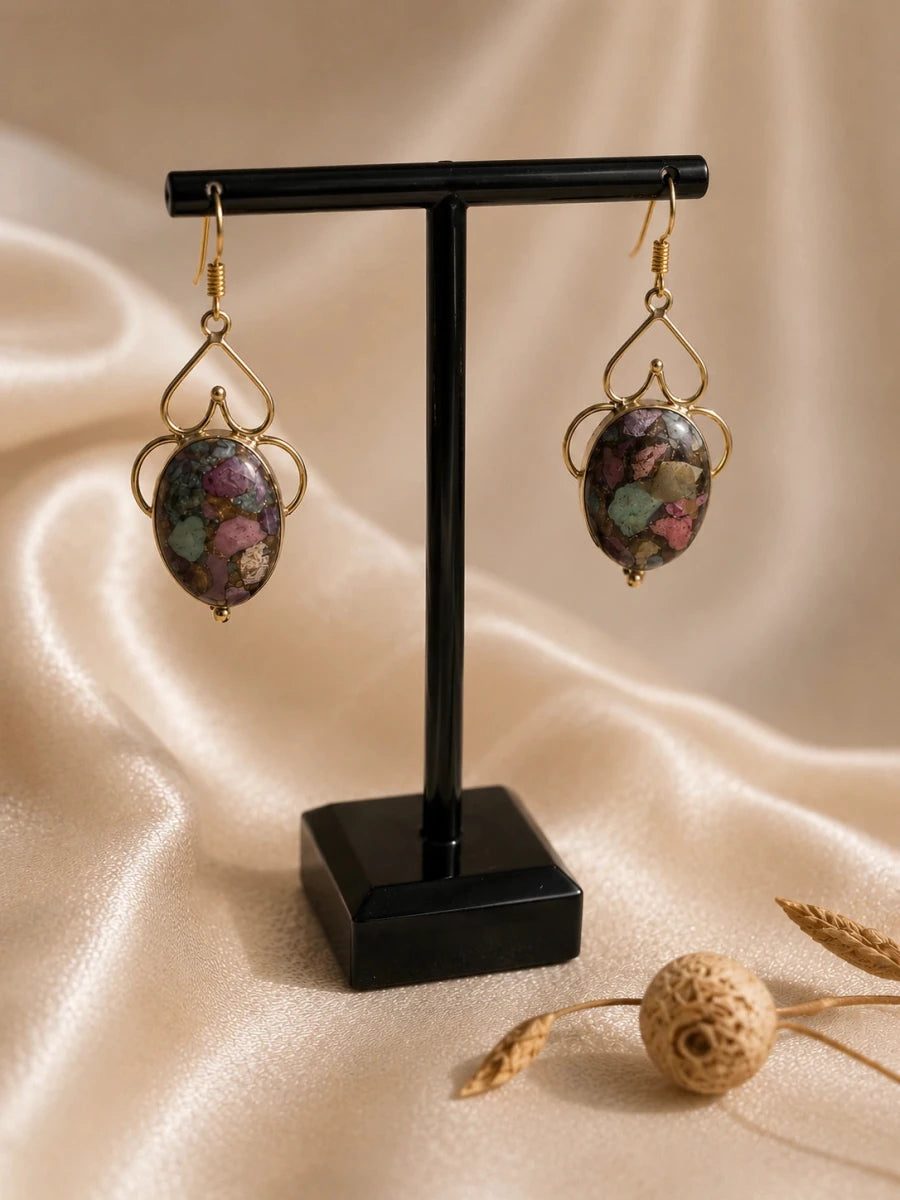 BOHO MOSAIC EARRINGS - Pomcha Jaipur