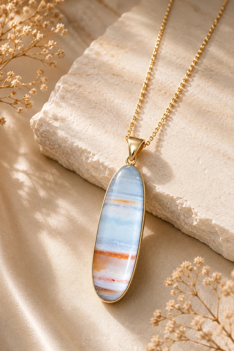 CELESTIAL MOON PENDANT - Pomcha Jaipur
