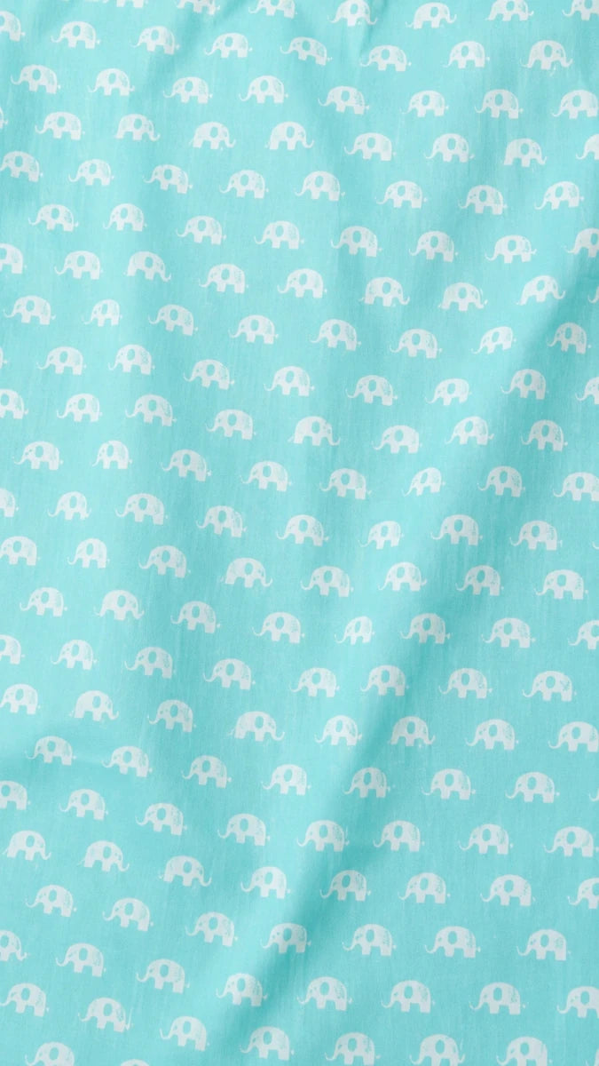 COTTON ELEPHANT BUTI HAND BLOCK PRINT FABRIC - Pomcha Jaipur