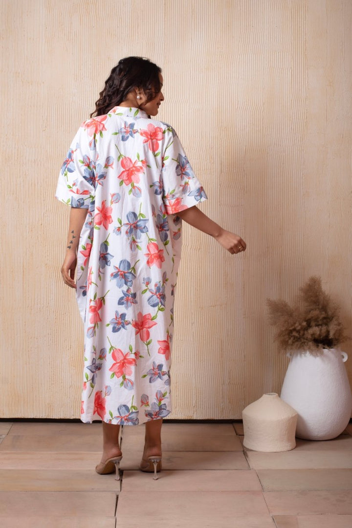 DHOOP CHAAV RAHA WHITE COTTON PRINTED CO - ORD SET - Pomcha Jaipur