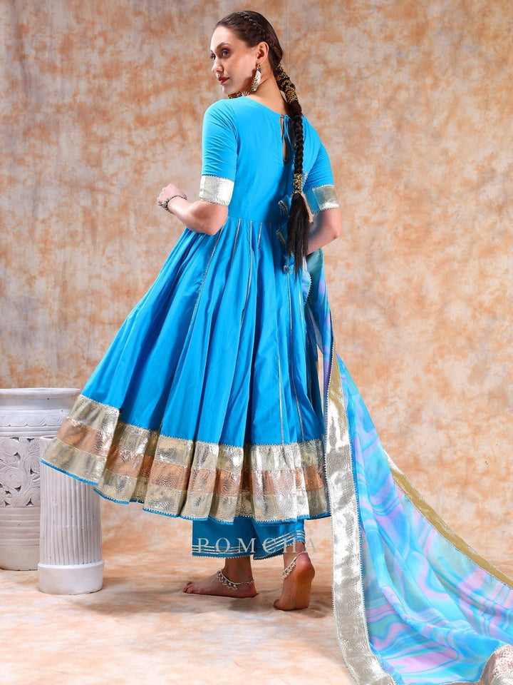 DIL KASH BLUE ANARKALI - Pomcha Jaipur