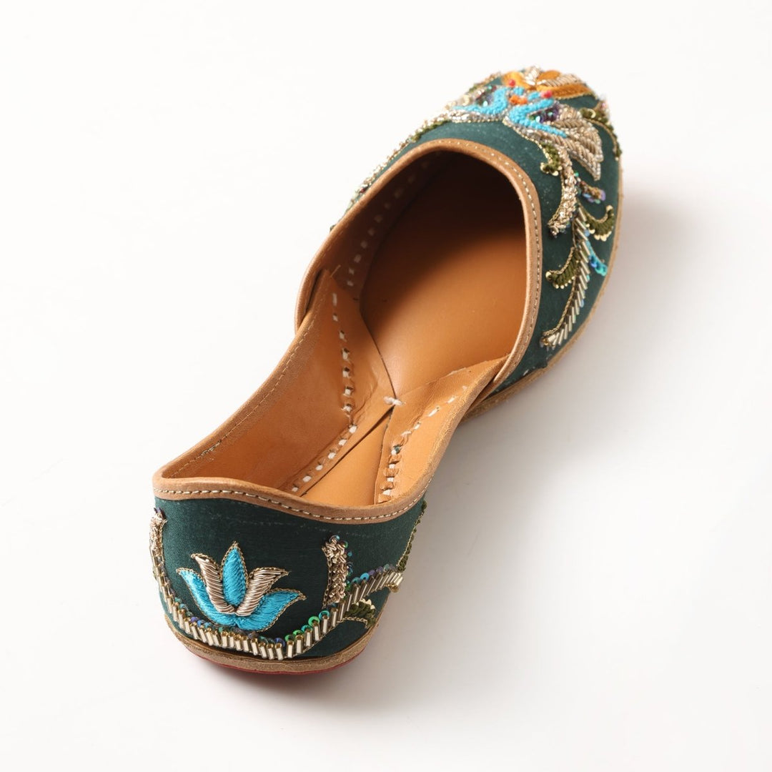 DIVINE GREEN MOJARI - Pomcha Jaipur