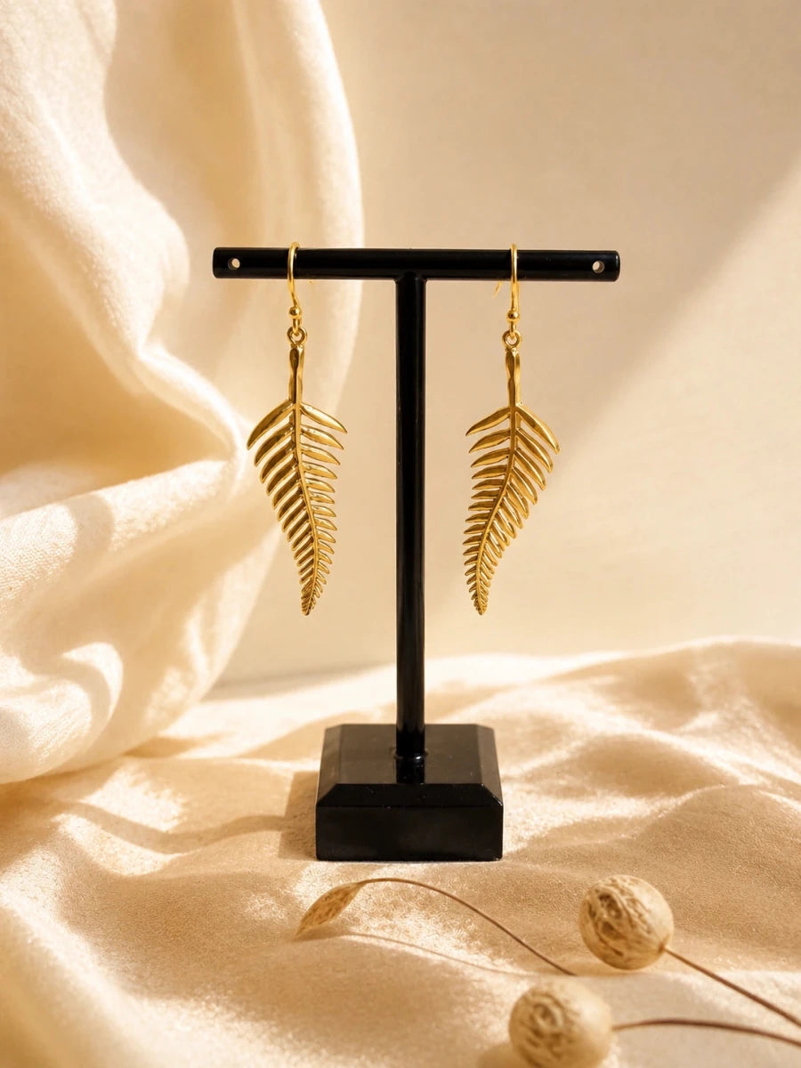 ELEGANT WINE EARRINGS - Pomcha Jaipur