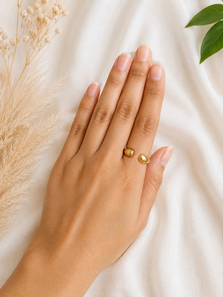 GOLDEN ECLIPSE RING - Pomcha Jaipur