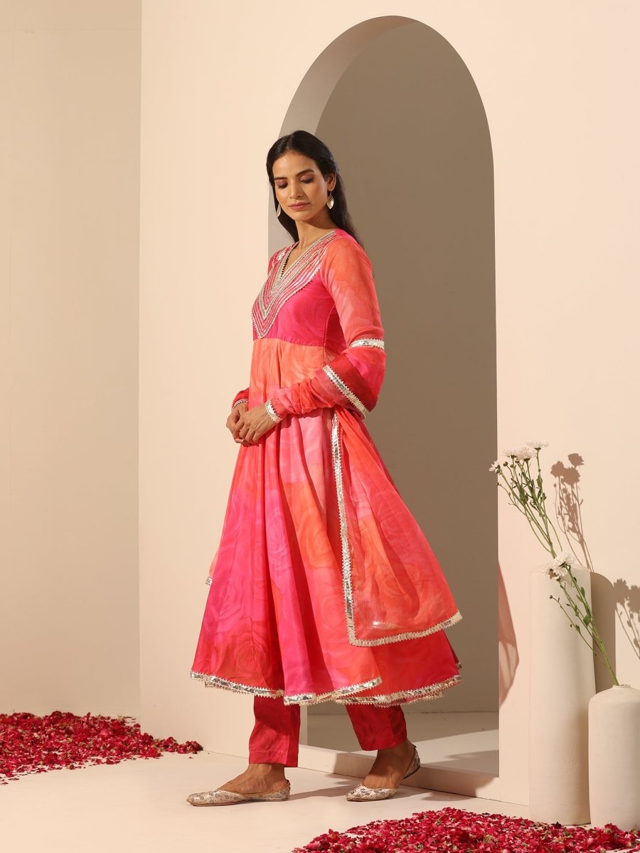 GUL BAHAAR ANARKALI SET - Pomcha Jaipur