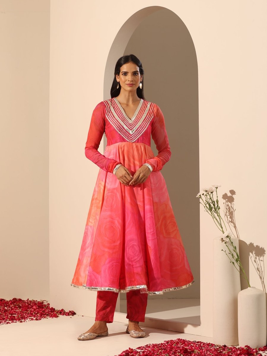 GUL BAHAAR ANARKALI SET - Pomcha Jaipur