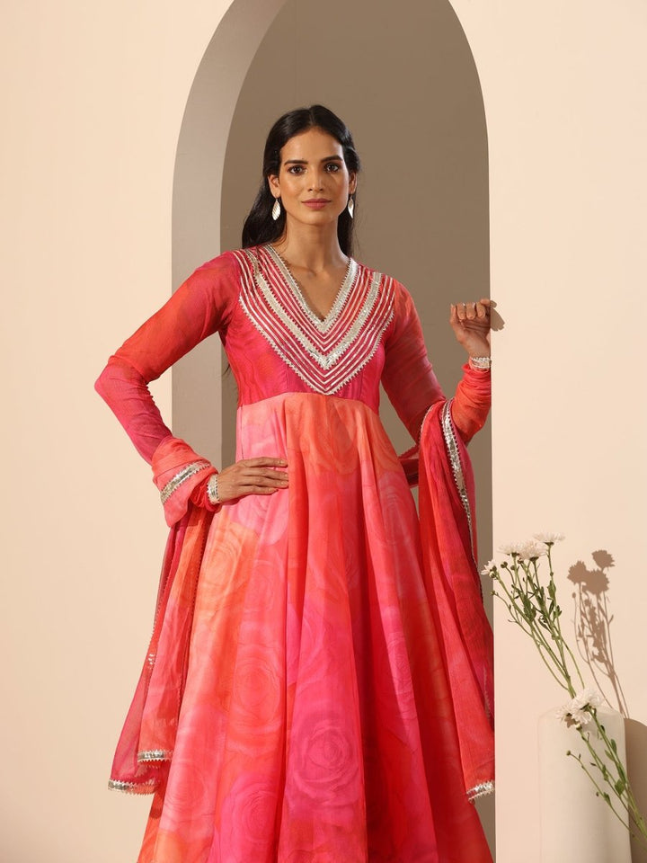 GUL BAHAAR ANARKALI SET - Pomcha Jaipur