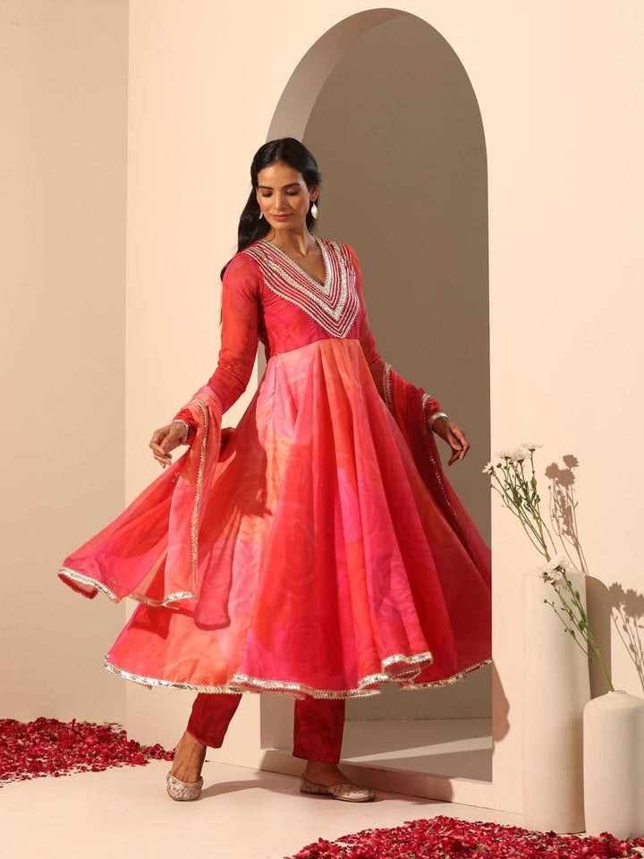 GUL BAHAAR ANARKALI SET - Pomcha Jaipur