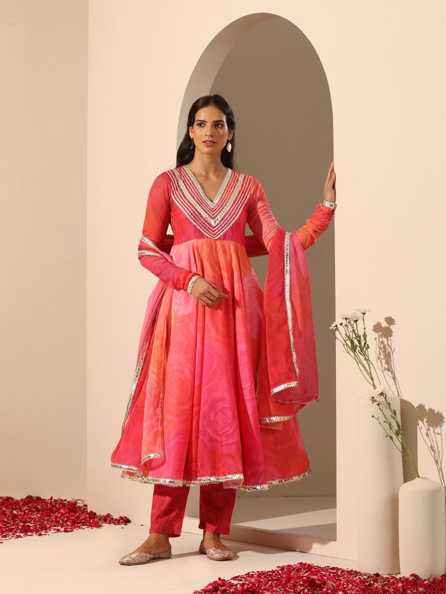 GUL BAHAAR ANARKALI SET - Pomcha Jaipur