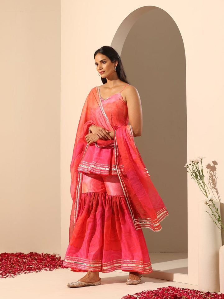 GUL BAHAAR SHARARA SET - Pomcha Jaipur