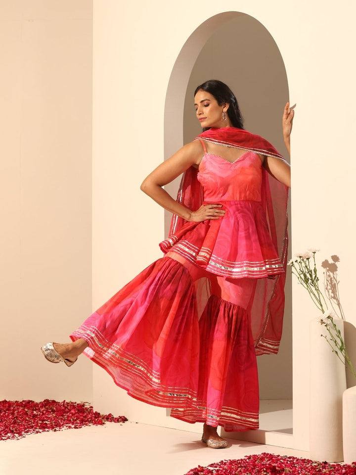 GUL BAHAAR SHARARA SET - Pomcha Jaipur