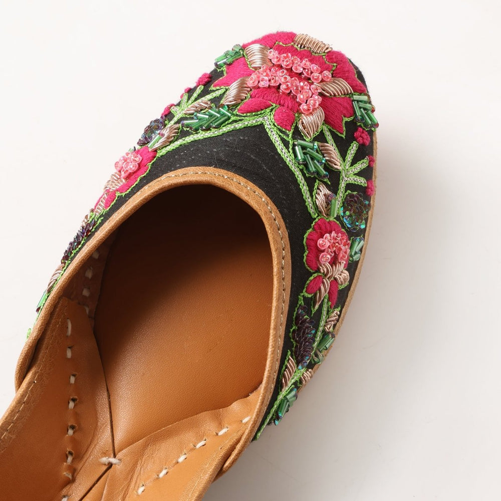 GUL BLACK PINK MOJARI - Pomcha Jaipur