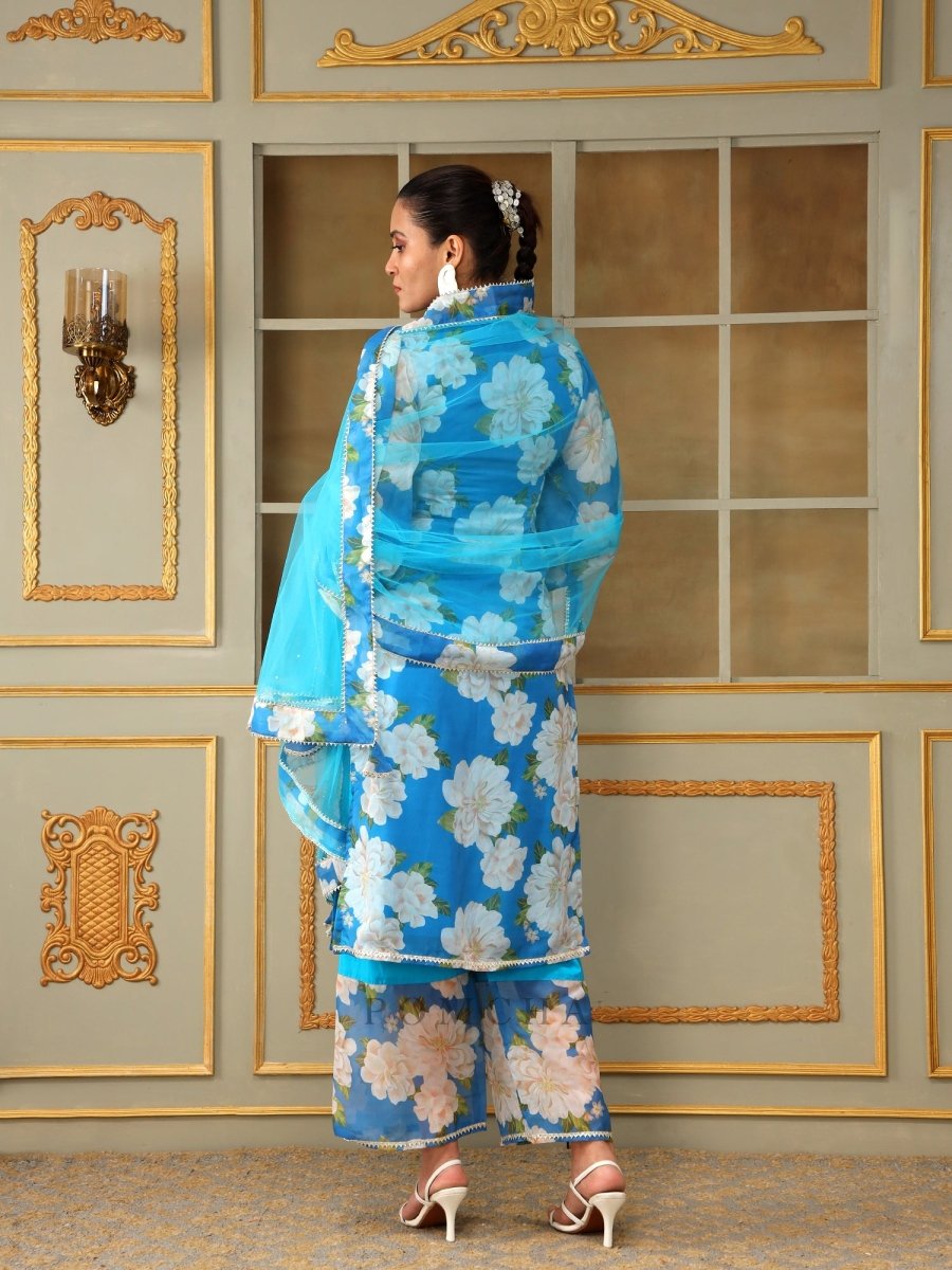 GUL FIZA STRAIGHT SUIT SET - Pomcha Jaipur