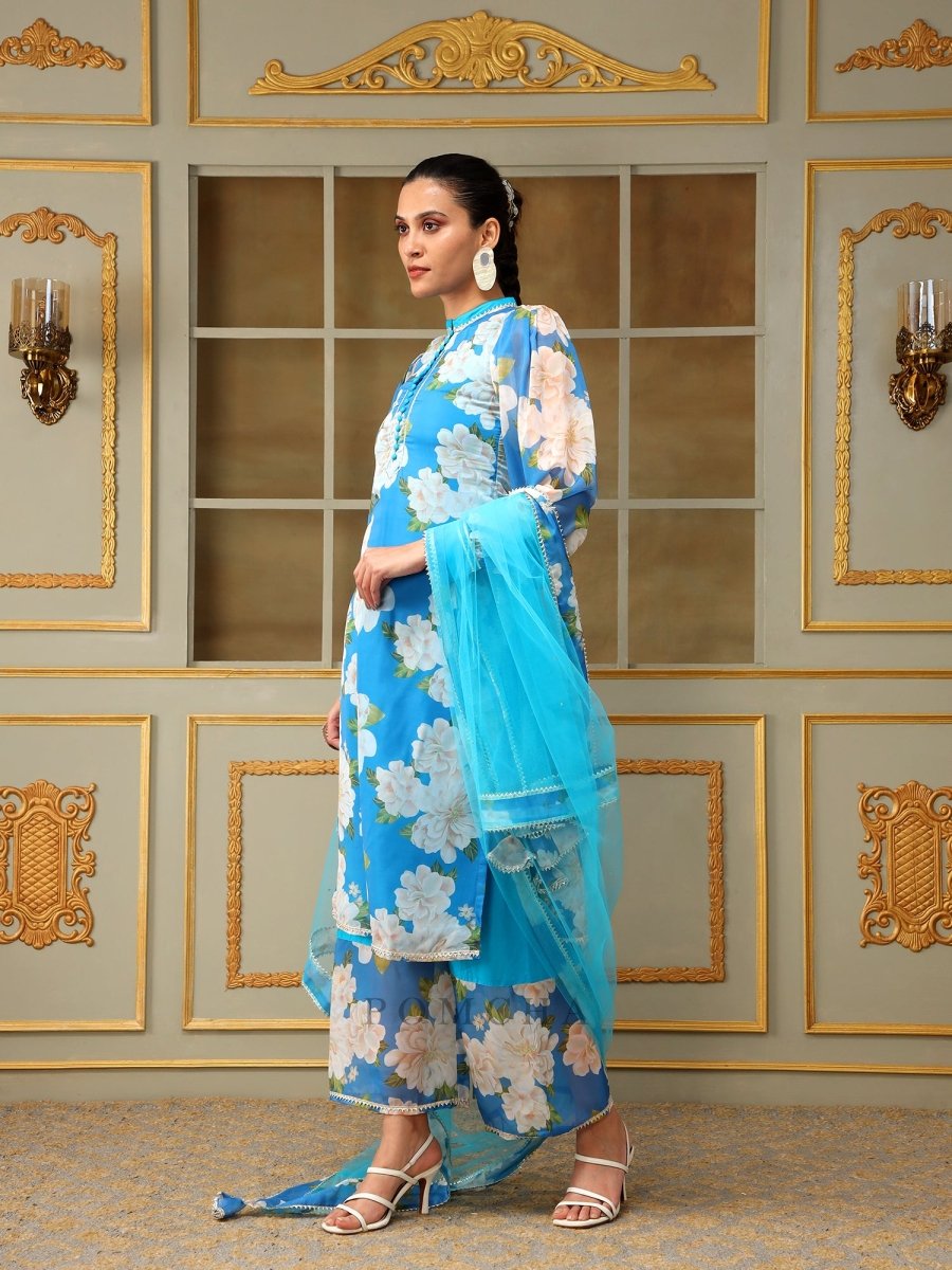 GUL FIZA STRAIGHT SUIT SET - Pomcha Jaipur