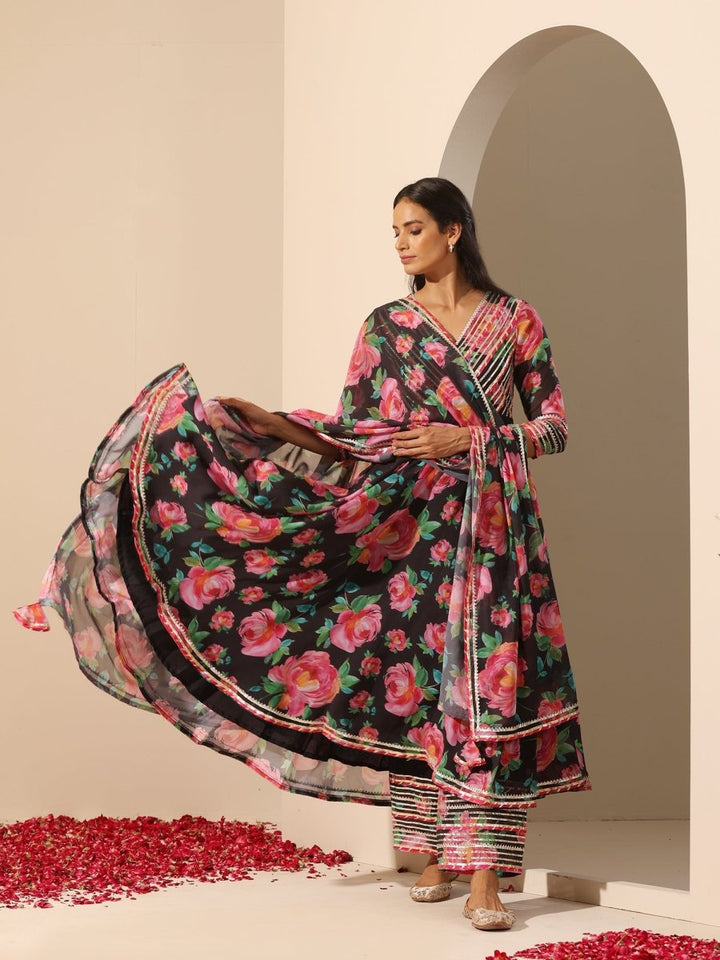 GUL GULAB ANARKALI SET - Pomcha Jaipur