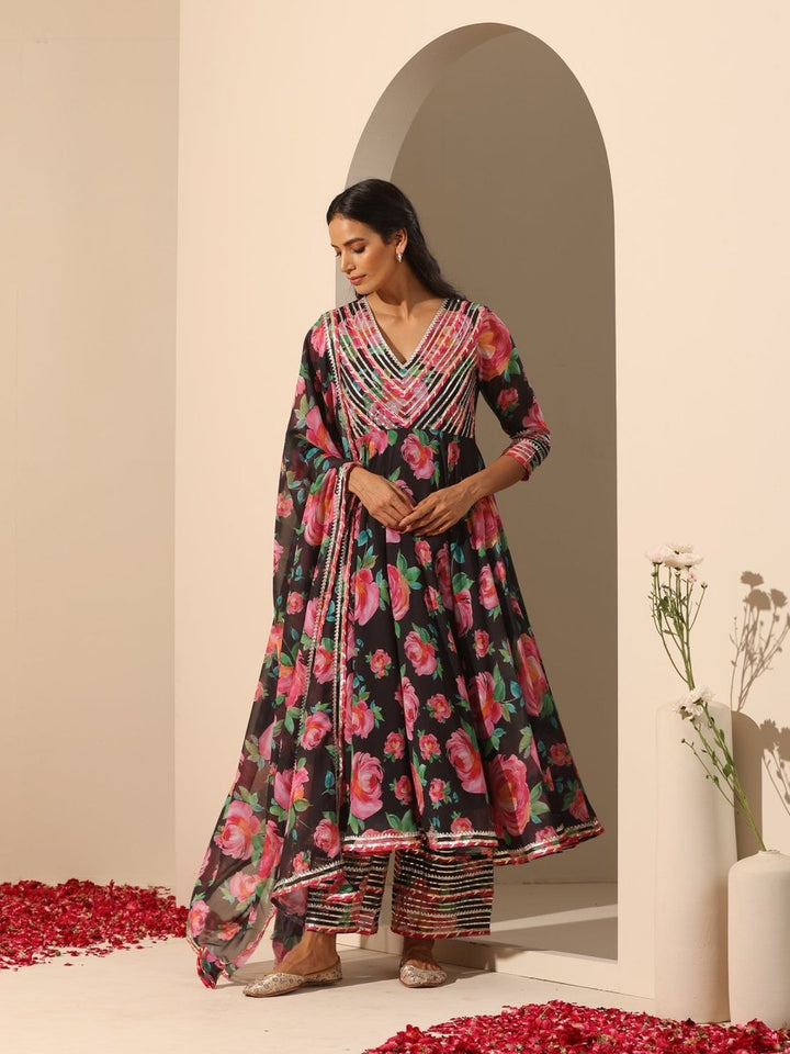 GUL GULAB ANARKALI SET - Pomcha Jaipur