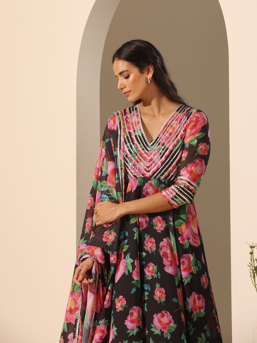 GUL GULAB ANARKALI SET - Pomcha Jaipur