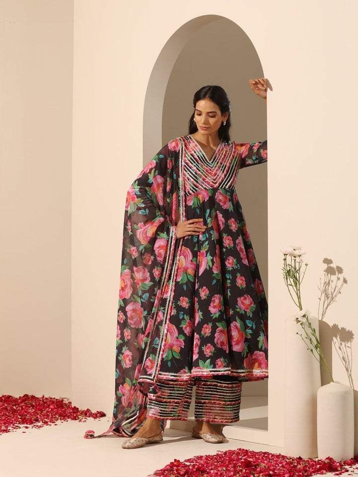 GUL GULAB ANARKALI SET - Pomcha Jaipur