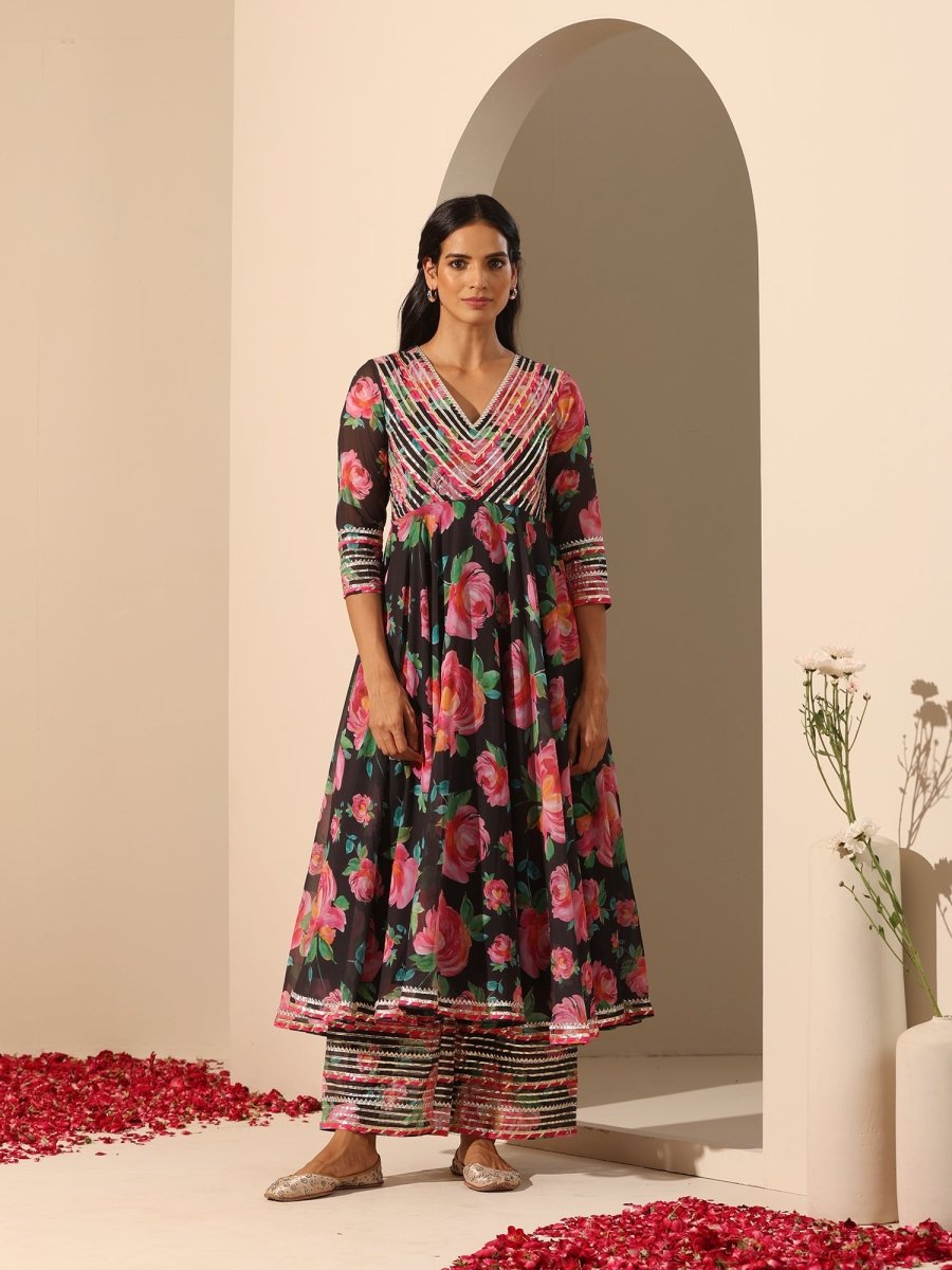 GUL GULAB ANARKALI SET - Pomcha Jaipur