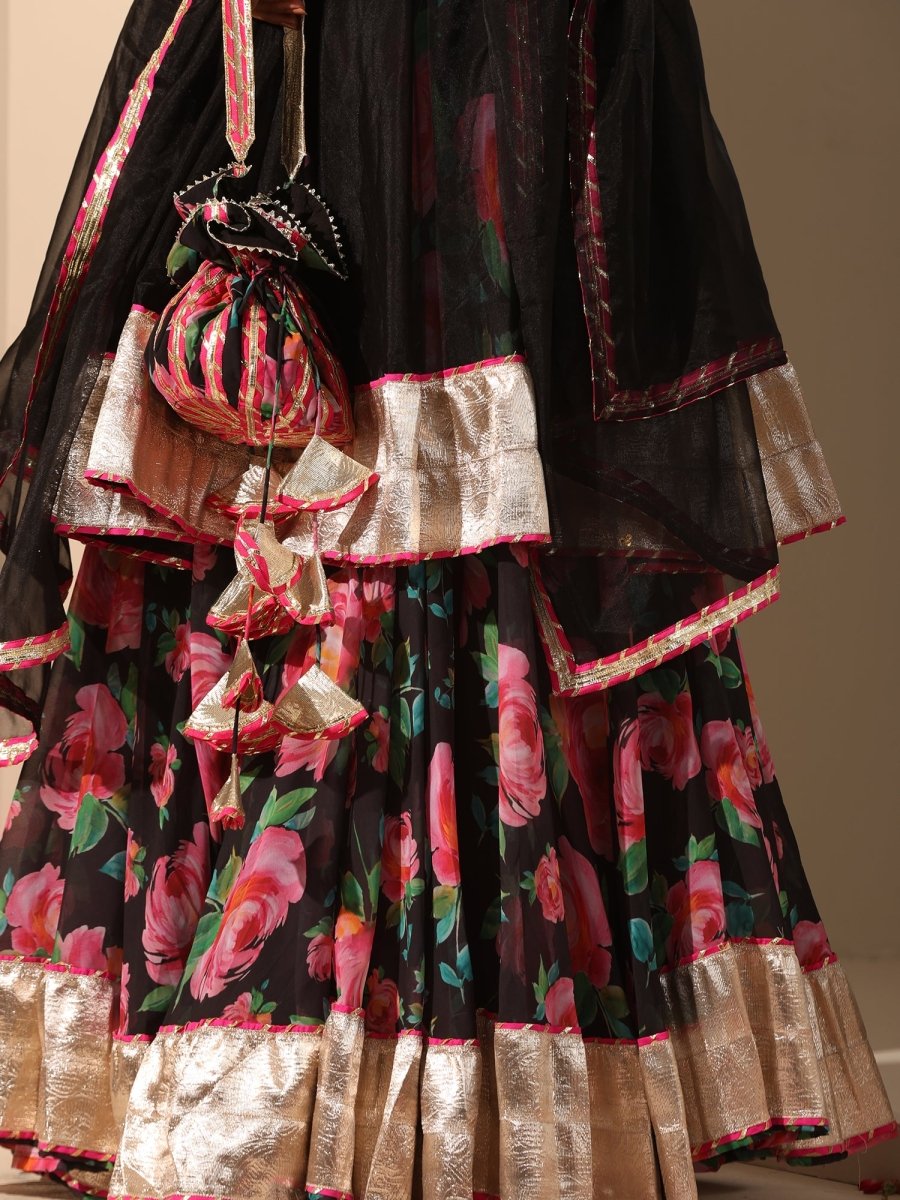 GUL GULAB LEHENGA SET - Pomcha Jaipur