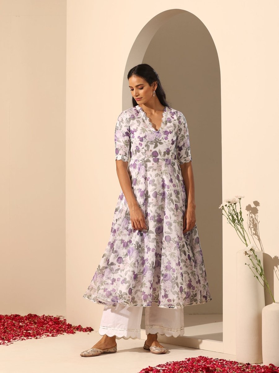 GUL JAMINI ANARKALI SET - Pomcha Jaipur