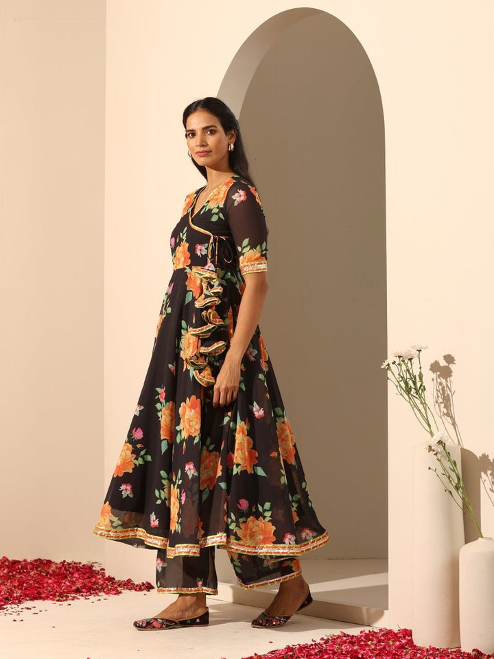 GUL NARANGI ANGRAKHA SET - Pomcha Jaipur