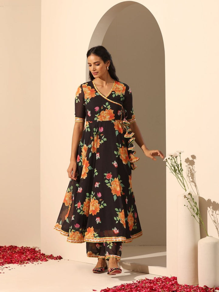 GUL NARANGI ANGRAKHA SET - Pomcha Jaipur