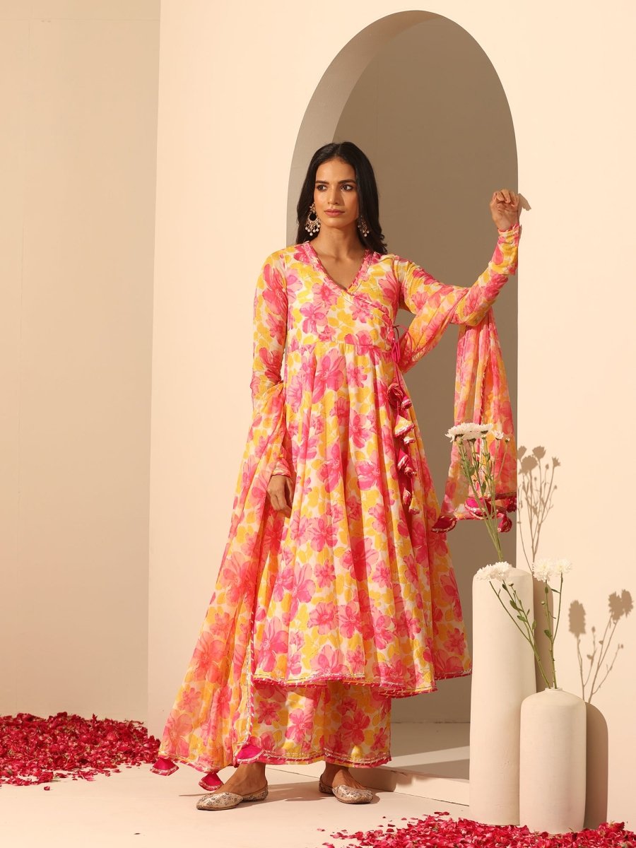 GUL RANGREZ ANGRAKHA SET - Pomcha Jaipur