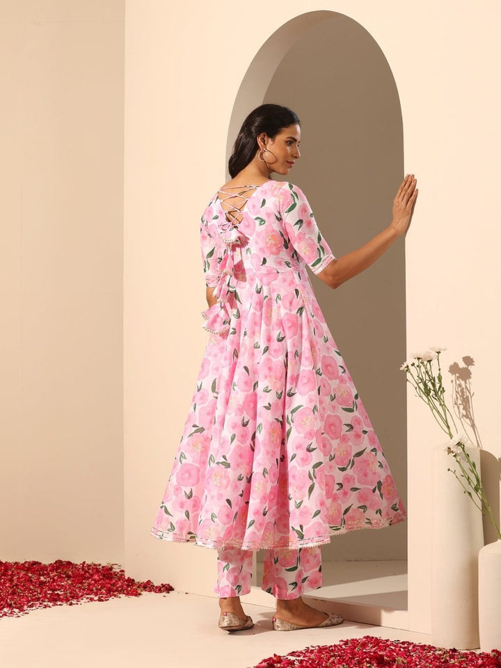 GUL ROZI ANARKALI SET - Pomcha Jaipur