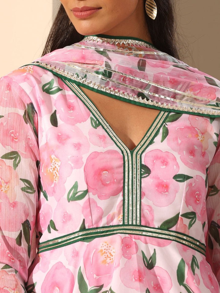 GUL ROZI SHARARA SET - Pomcha Jaipur