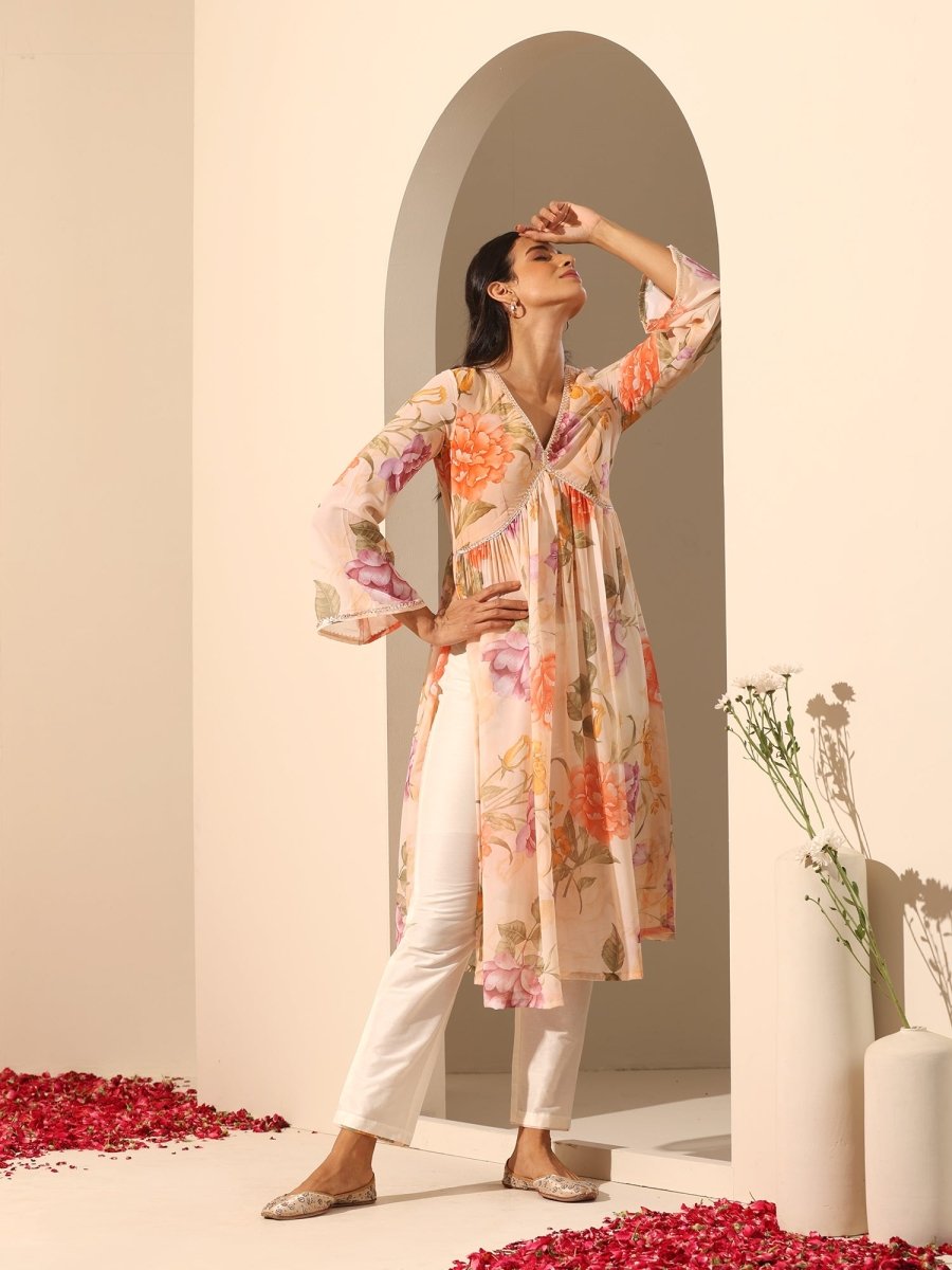 GUL RUHANI SUIT SET - Pomcha Jaipur