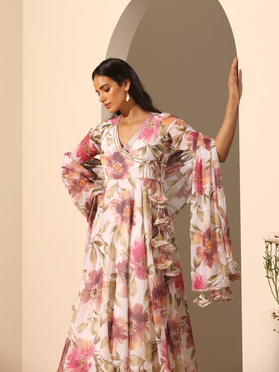 GUL SUFIYANA ANGRAKHA SET - Pomcha Jaipur