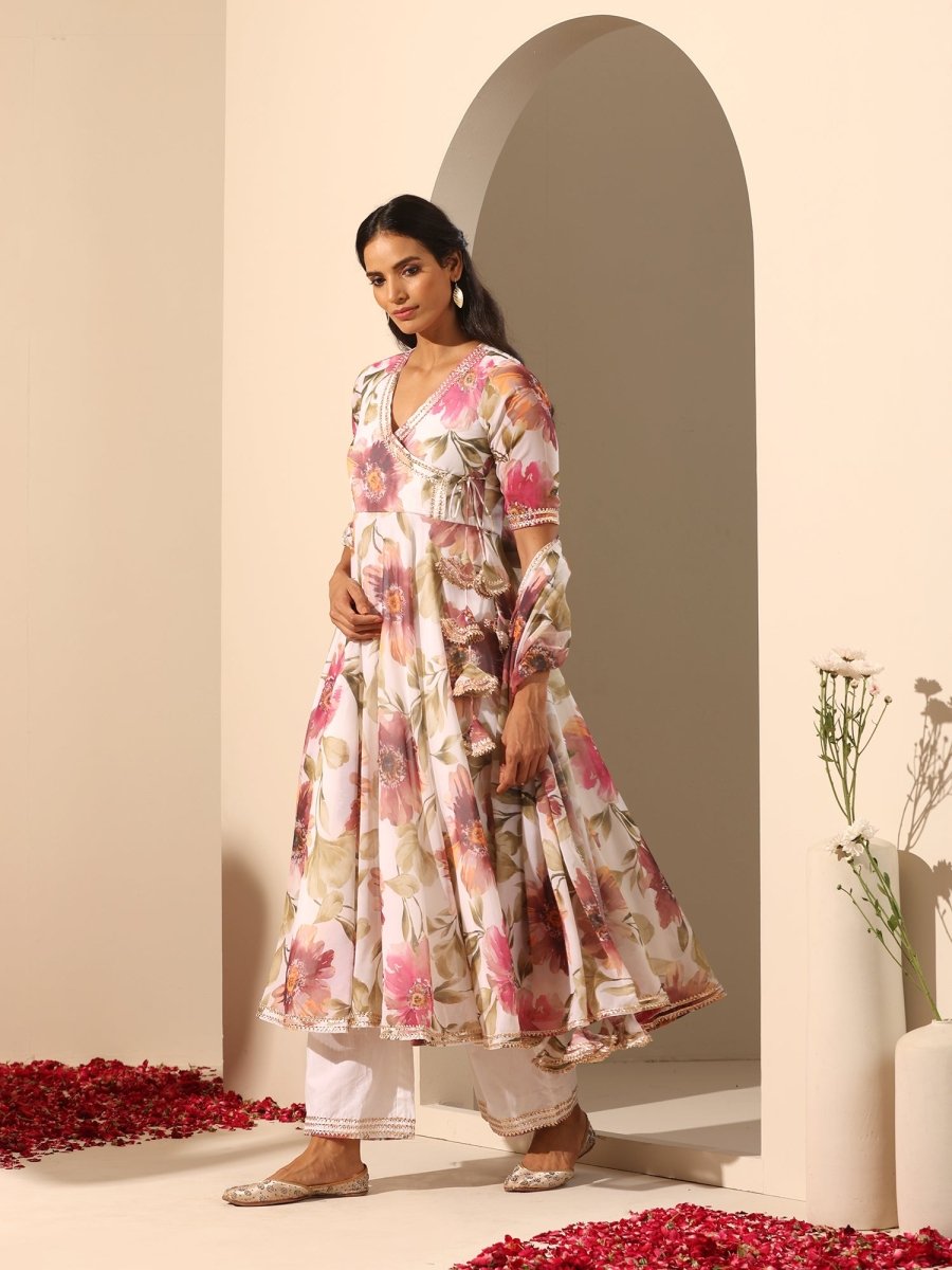 GUL SUFIYANA ANGRAKHA SET - Pomcha Jaipur