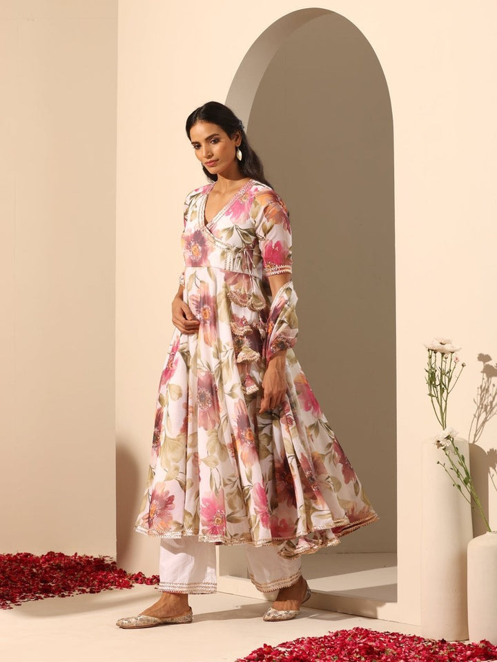 GUL SUFIYANA ANGRAKHA SET - Pomcha Jaipur