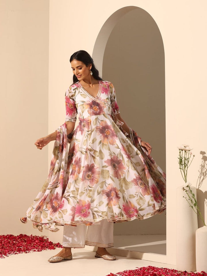 GUL SUFIYANA ANGRAKHA SET - Pomcha Jaipur