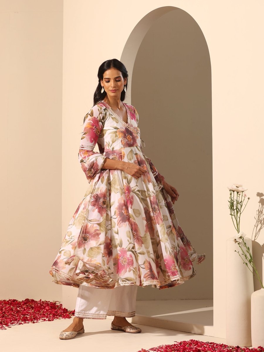 GUL SUFIYANA ANGRAKHA SET - Pomcha Jaipur