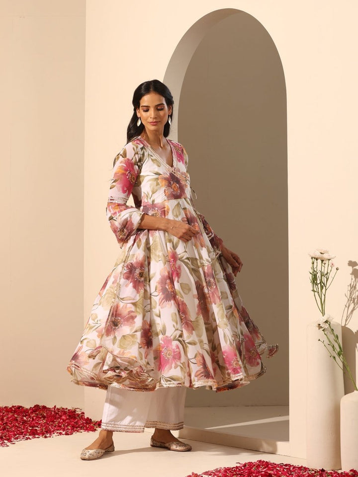 GUL SUFIYANA ANGRAKHA SET - Pomcha Jaipur