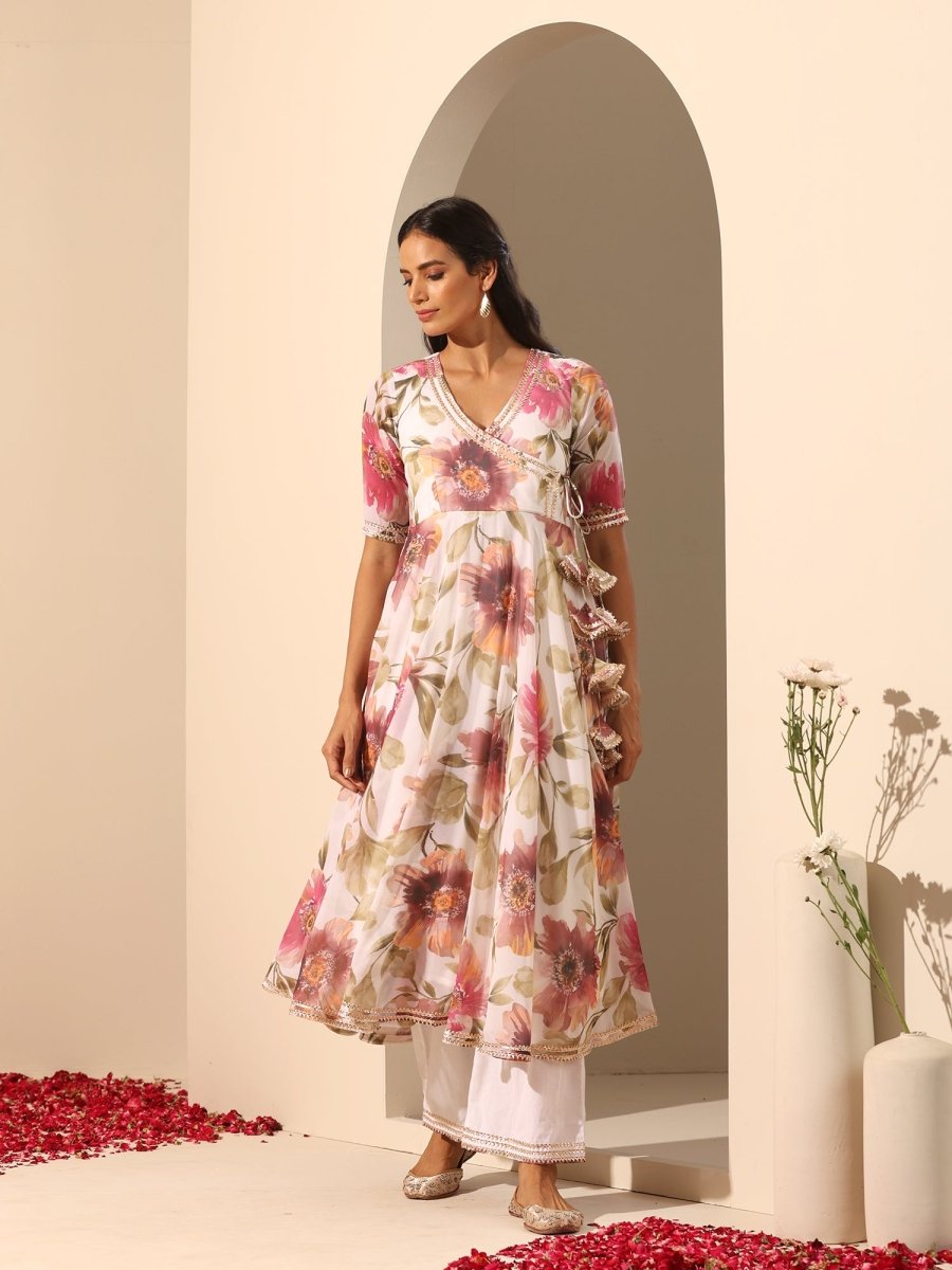 GUL SUFIYANA ANGRAKHA SET - Pomcha Jaipur