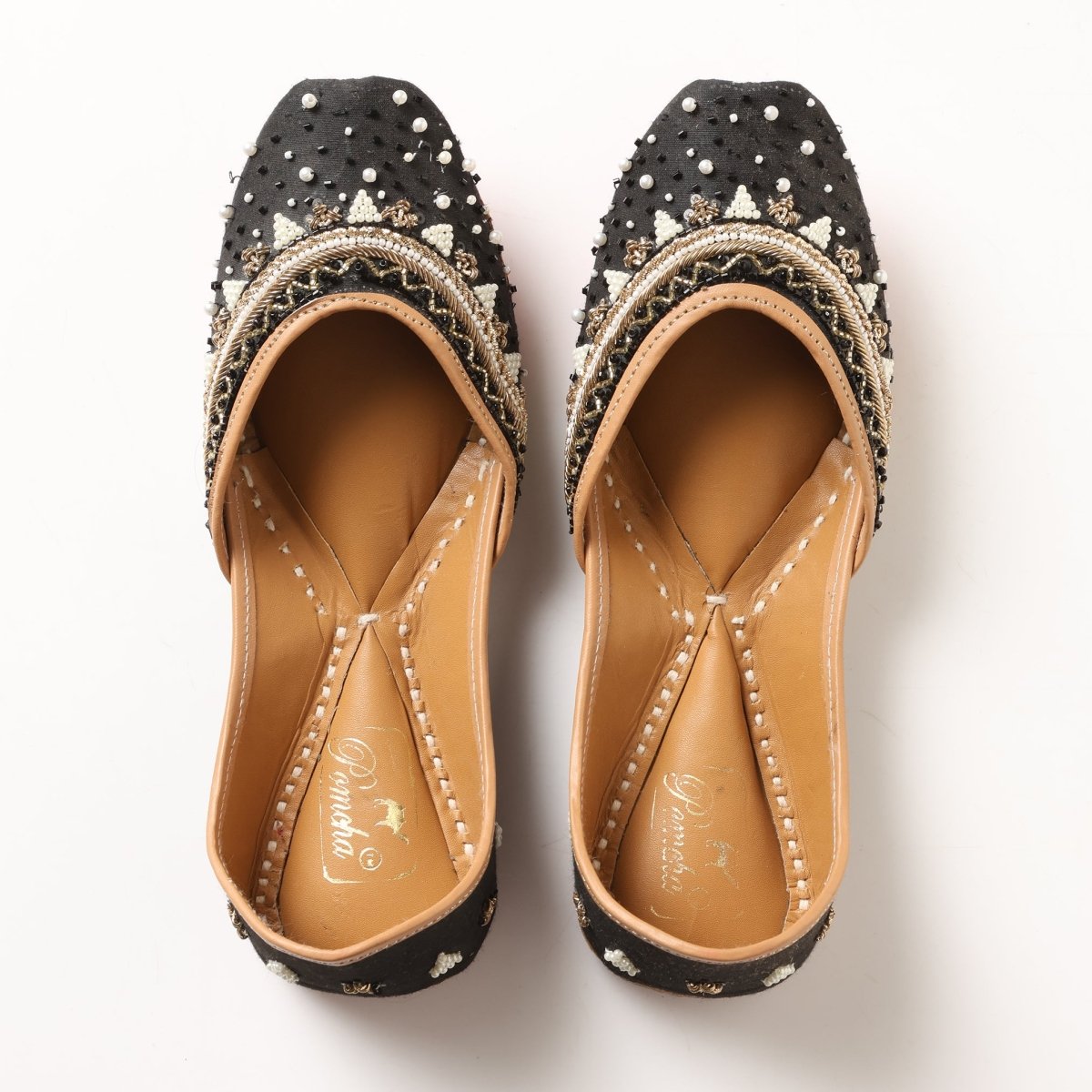 HEERIYE BLACK MOJARI - Pomcha Jaipur