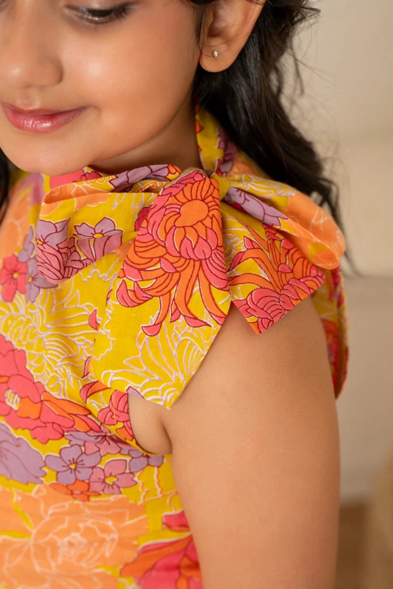 KHILKARI FLORAL SUMMERY COTTON CO-ORD SET - Pomcha Jaipur