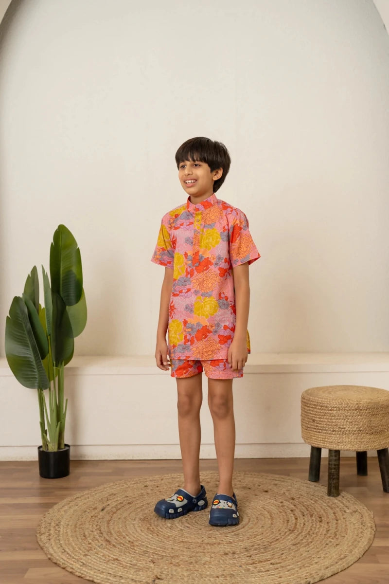 KHILKARI SUMMERY GLOW COTTON CO-ORD SET - Pomcha Jaipur