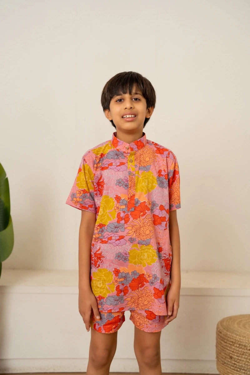 KHILKARI SUMMERY GLOW COTTON CO-ORD SET - Pomcha Jaipur