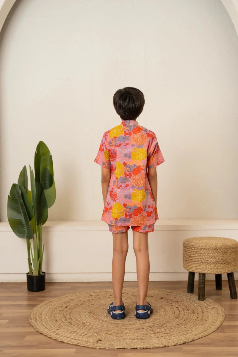 KHILKARI SUMMERY GLOW COTTON CO-ORD SET - Pomcha Jaipur