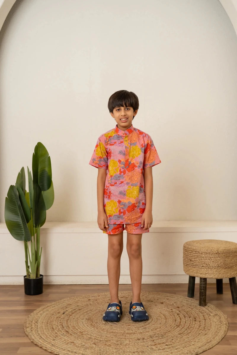 KHILKARI SUMMERY GLOW COTTON CO-ORD SET - Pomcha Jaipur