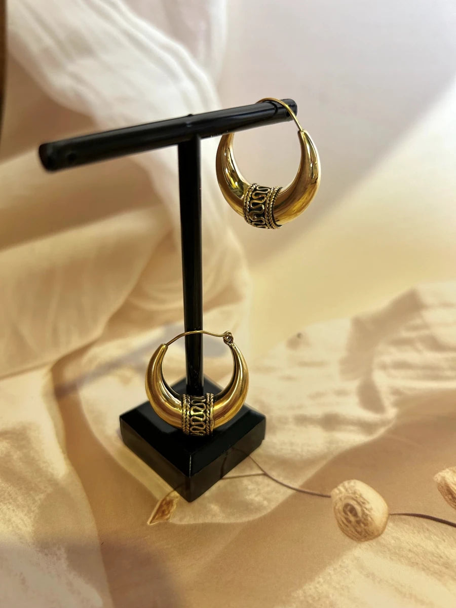 MODERN MUSE HOOP - Pomcha Jaipur