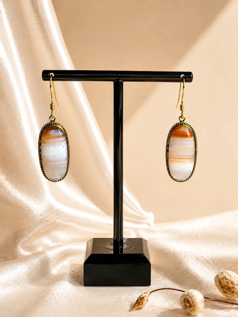 MOONSPACE CRUST DROP EARRING - Pomcha Jaipur