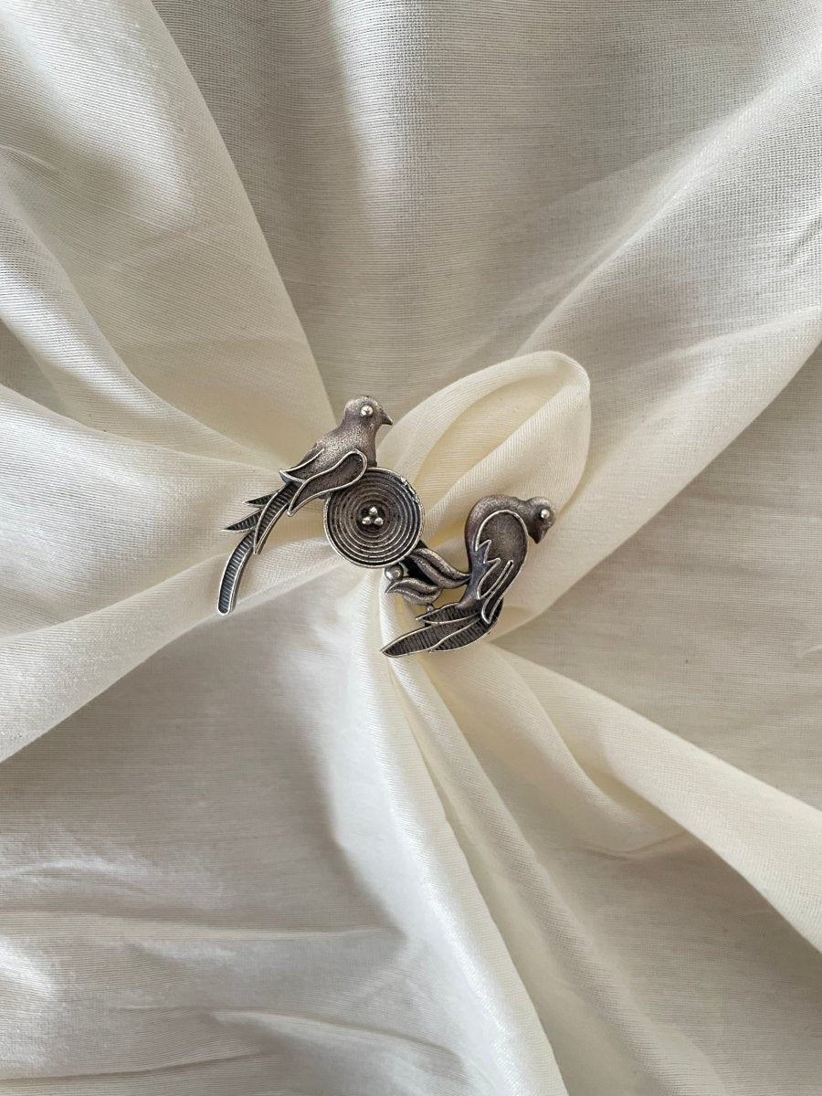 PARINDA METAL OXIDIZED RING - Pomcha Jaipur