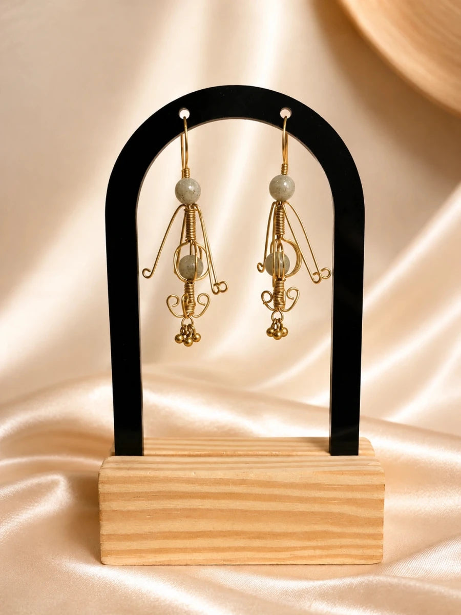 PEARL CHARM EARRINGS - Pomcha Jaipur
