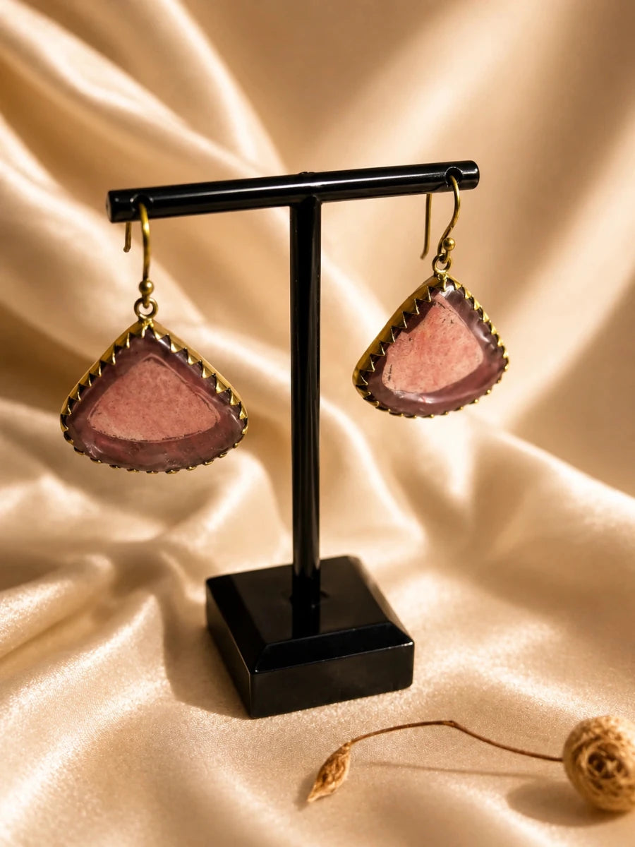 ROSE DUSK EARRINGS - Pomcha Jaipur
